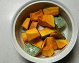 サクッと‼かぼちゃと豆のサラダ作り方1写真