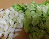 白菜と2種の野菜のミルクスープ作り方1写真
