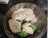 万能蒸し器もも肉ゆでどり作り方4写真