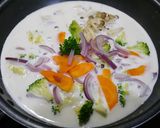 簡単！野菜たっぷりあさりのパスタスープ作り方4写真