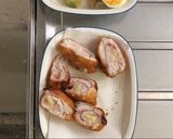 毎日のお弁当♪ささみベーコンチーズ巻き作り方5写真