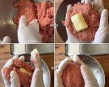 クリスマスにも！チーズインハンバーグ作り方4写真