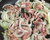 冷やし中華のごまだれ活用の豚しょうが丼！作り方5写真