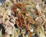 冷やし中華のごまだれ活用の豚しょうが丼！作り方6写真