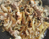 冷やし中華のごまだれ活用の豚しょうが丼！作り方7写真