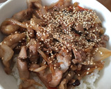 冷やし中華のごまだれ活用の豚しょうが丼！作り方8写真