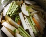 鰤と鶏の雪鍋＊作り方2写真