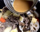 お肉とお野菜の炊いたん白味噌仕立て作り方8写真