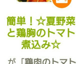 簡単！☆夏野菜と鶏胸のトマト煮込み☆作り方6写真