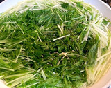 サキいか使って簡単小鉢●ミズナのあえもの作り方1写真