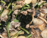 大根とほうれん草と豚肉の炒め煮作り方4写真