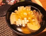 ダシから作る菊花豆腐のお吸い物作り方17写真