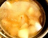 具ゴロゴロ簡単鶏肉と大根と豆腐のごぼう汁作り方2写真