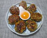 セロリたっぷり！月見照り焼きつくね作り方5写真