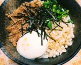 なめ茸うどん~温玉ぶっかけ作り方2写真