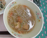 ゴマ仕立ての味噌汁（柏市学校給食）作り方5写真