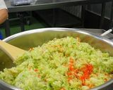 ゆずキャベツ　河内長野市学校給食作り方3写真