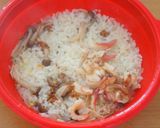 レンジでほっきとしめじの魚醤バターピラフ作り方8写真