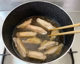 舞茸の香り豊か＊味しみ手羽と厚揚の旨煮作り方9写真