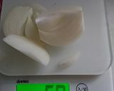 糖尿食春菊とハムのカレー炒め作り方1写真