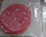 糖尿食春菊とハムのカレー炒め作り方3写真