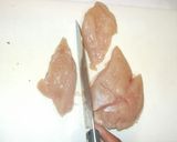白菜鶏むね肉豆乳のクリーム煮♪簡単咳に作り方2写真