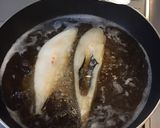 麺つゆで作る冷凍カラスカレイの煮付け作り方3写真