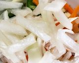 全てレンジビビンバ風タコライス丼作り方7写真