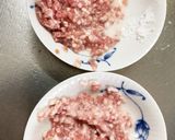 全てレンジタコライス味ひき肉のせドーム蒸作り方4写真