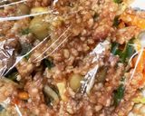 全てレンジタコライス味ひき肉のせドーム蒸作り方13写真