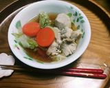 冷蔵庫の野菜と肉と豆腐で一人鍋✨☺⛄作り方2写真