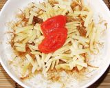 明太子チーズ猫飯(ねこまんま)作り方4写真