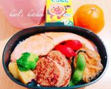 簡単ハンバーグ鮭弁当作り方7写真