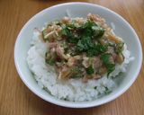 ツナなめたけ丼～こぶたアレンジ～作り方3写真