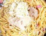 たっぷりカマンベールのカルボナーラ♬作り方8写真
