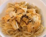 レンジで簡単！漬け物ステーキの焼きそば作り方3写真