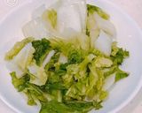 白菜の浅漬けと温玉の出汁茶漬け！作り方1写真