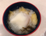 白菜の浅漬けと温玉の出汁茶漬け！作り方4写真