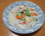 にんじんとブロッコリーのクリームシチュー作り方8写真