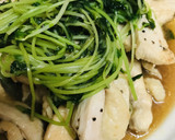 鶏肉と豆苗のみりんしょう油焼き作り方4写真
