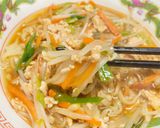 もやしあんかけ醤油ラーメン作り方11写真