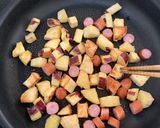 さつま芋とウィンナーのコロコロ照焼き作り方7写真