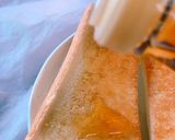 朝食メープルシロップ✨甘塩っぱいトースト作り方1写真