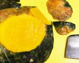 かぼちゃとレンコンのカレー風味温サラダ作り方3写真
