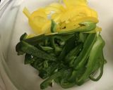 鶏ササミの青椒肉絲風作り方1写真