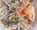 レンジ茹で中華麺野菜たっぷり味噌ラーメン作り方15写真