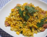 大葉たっぷり!カレー粉チャーハン♪作り方7写真