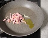 月見クリームパスタ作り方3写真