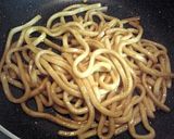 ■和風焼きうどん■ネギ編作り方3写真