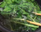 大根の葉っぱとひき肉の味噌炒め作り方2写真
